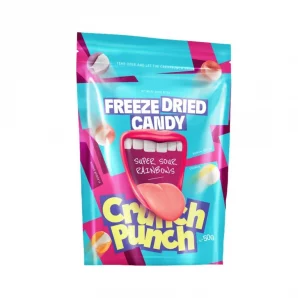 Crunch Punch Super Sour Crunchy Rainbows 50gr (1ud)