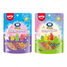 Amos 4G Gummy Mix 12 Bunnies & 12 Friends 65g(24 uds)