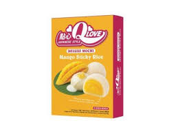 Qlove Mango & Sticky Rice  Deluxe Mochi 168g(1 ud)