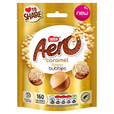 Aero Bubbles Caramel Pouch 92g(8 uds)