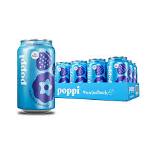 Poppi Prebiotic Soda Wild Berry 355ml(12 uds)