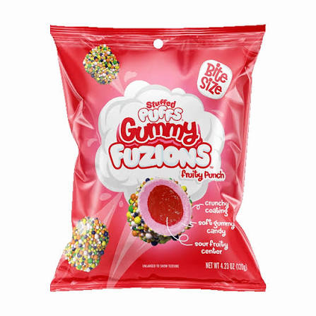 Stuffed Puffs Gummy Fuzions Fruity Punch 120g(1 Ud)