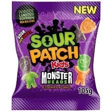 Sour Patch Kids Monster Heads 105g(10 uds)