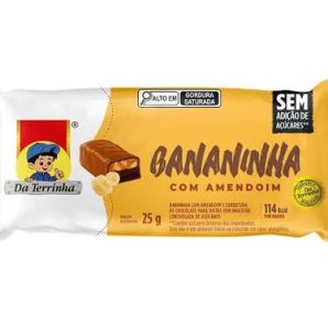 Bananhina con Amendoim Da Terrinha 25g(12 Uds)