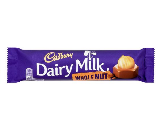 Cadbury Dairy Milk Whole Nut 45gr(48 uds)