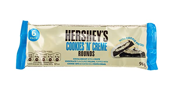 Hershey´s Cookies n Creme Rounds 96gr (1uds)