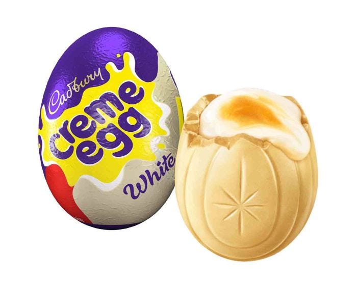 Cadbury White Creme Egg 40gr (48uds)