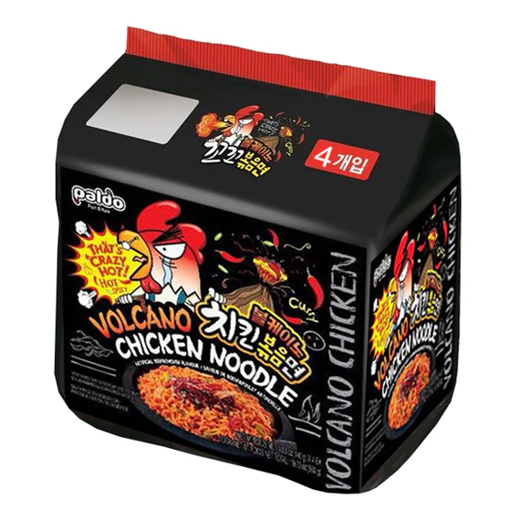 Paldo Volcano Chicken Noodle Asian 140g(4 ud)