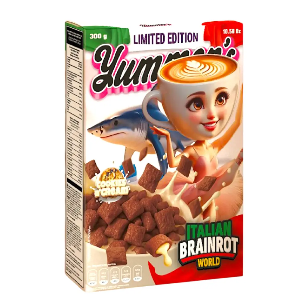 Yummer Brainrot Cookies & Cream Cereal 300g(1 Uds)