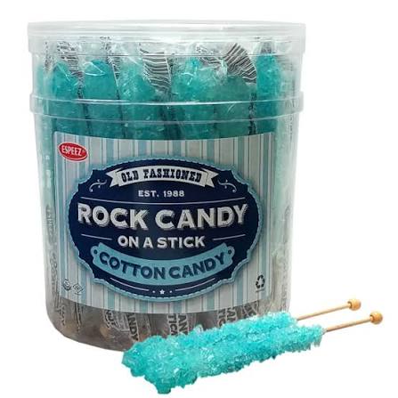 Espeez Cotton Candy Rock Candy no a Stick Tub 23g(36 Uds)