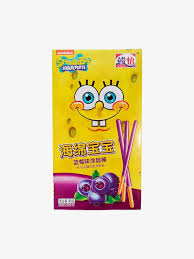 Junyi Spongebob Blueberry Coated Stickes 48g(12 ud)