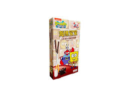 Junyi Spongebob Milk & Chocolate Coated Stickes 48g(12 ud)