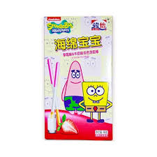 Junyi Spongebob Strawberry and Milk Coated Stickes 48g(12 ud)