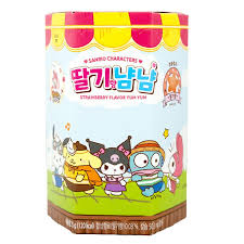 Sanrio Strawberry Yum Yum With Characters Stickers 25G(1 ud)