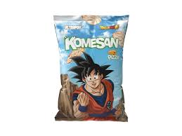 Komesan Dragon Balls Z Rice Chips Pizza Goku 60g(1 ud)