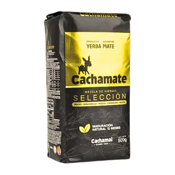 Yerba Mate Cachamate Serranas Seleccion Negra 500g(1 Ud)
