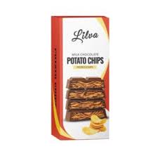 Lilva Potato Chips Milk Chocolate Peanut Butter 90g(12 uds)