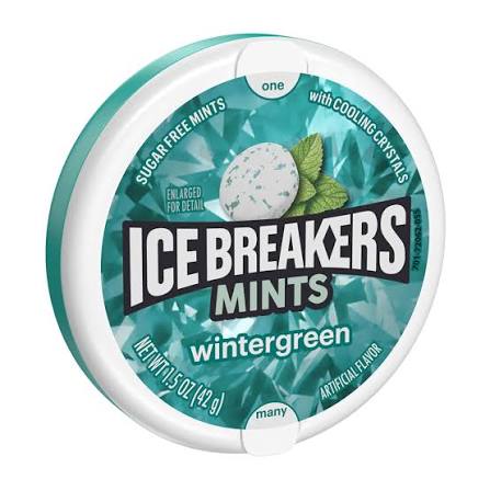 Ice Breakers Mints Wintegreen 43g(8 Ud)