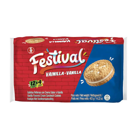 Galleta Festival Vainilla 403g(1 Ud)