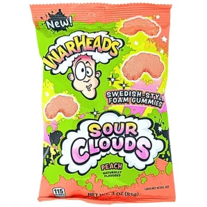 Warheads Sour Clouds Peach  85g(12 Uds)